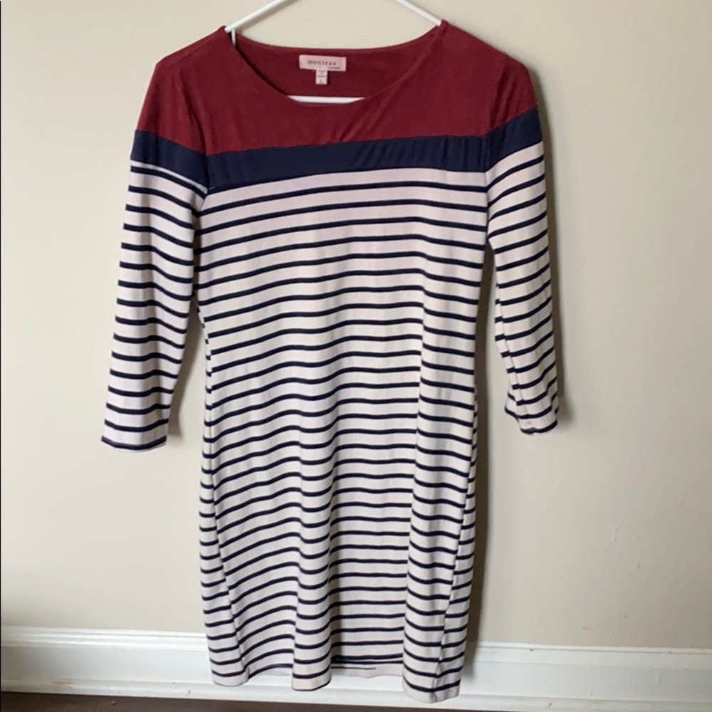 3/4 sleeve sweater dress